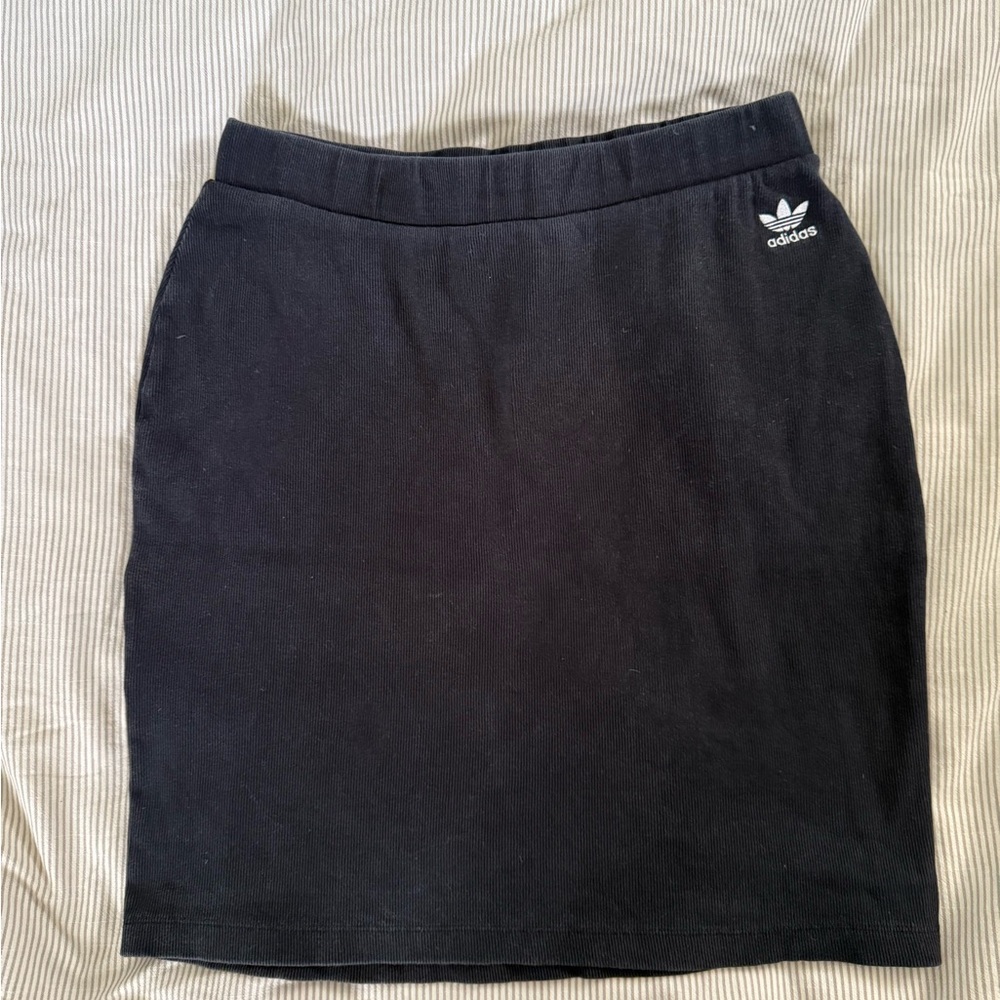Adidas Women's Ribbed Black Skirt